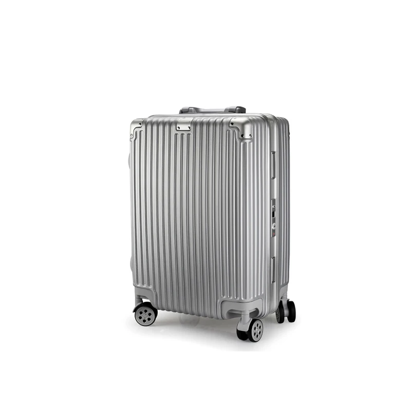 

ABS Carry On Trolley Smart Suitcase Luggage, Black / silver