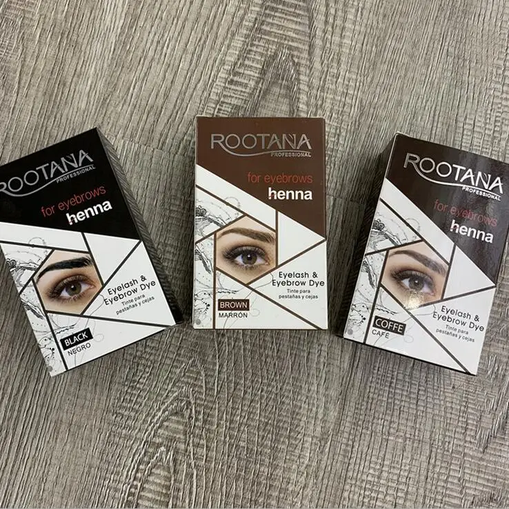 

High quality MAKE UP waterproof and long lastingr eyebrow dye tattoo Cream henna brow eyelash eyebr HENNA Eyebrow, Black,brown,coffee