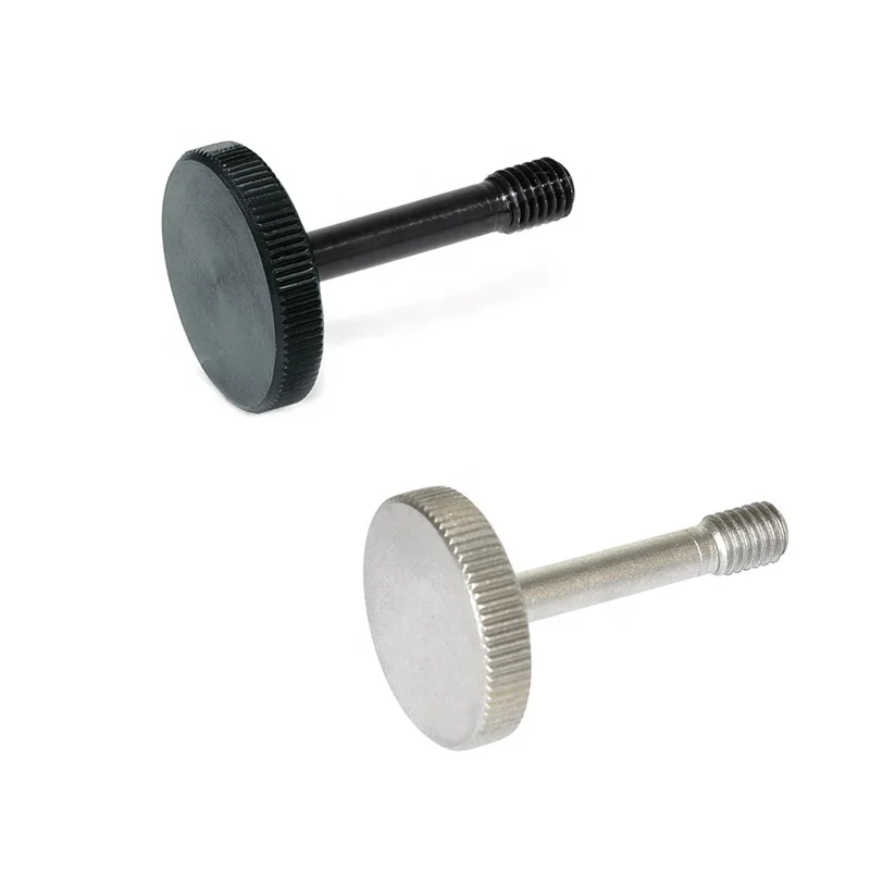 
Factory Direct Plastic Flat Round Head Knurled Knob Thumb Screws 