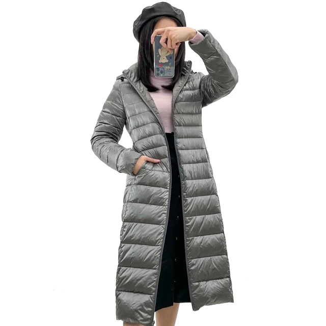 

Customized warm hooded ladies long plus size women winter coat down jacket