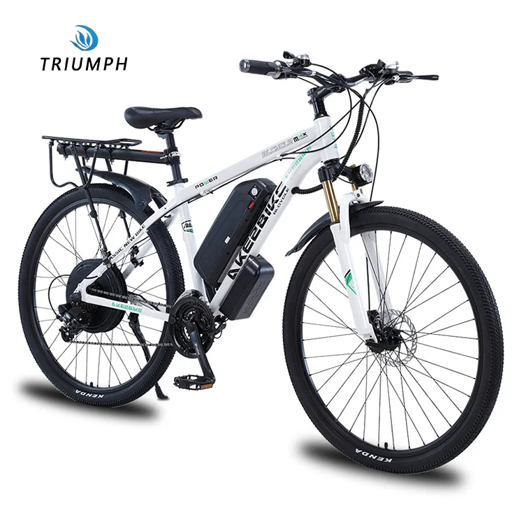

2021 chinese new designer most powerful cheapest 1000w 48v 29 inch electric city bike electric mountain bike, White/black