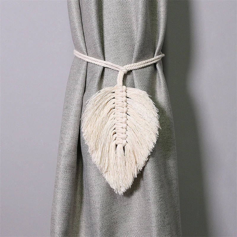 

Hot sale nordic curtain straps curtain buckle ornaments hand-woven cotton rope for curtains