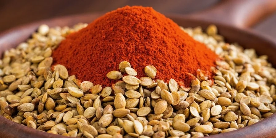 Collection of African spices in glass jars