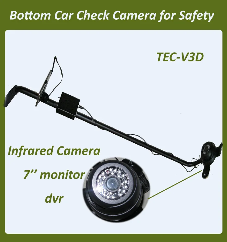 
Portable under car DVR checking camera,under vehicle inspection system TEC-V3D 