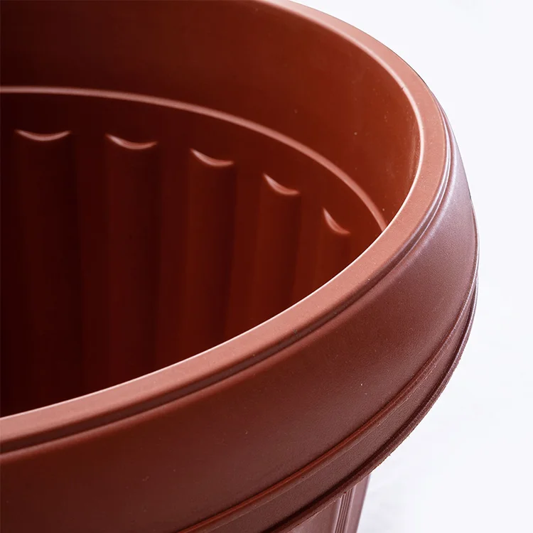 
Customized size 4 6 8 10 inches small outdoor garden plastic flower pot 