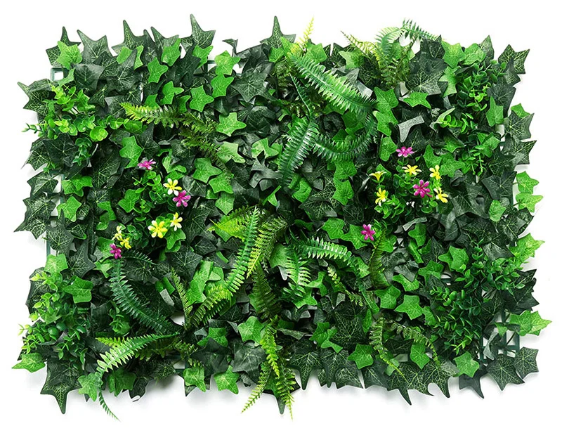 

ZERO Hot New Product for 2019 Potato Leaves Fence Artificial Boxwood Grass Leaves Wall for Office or Activity Decoration