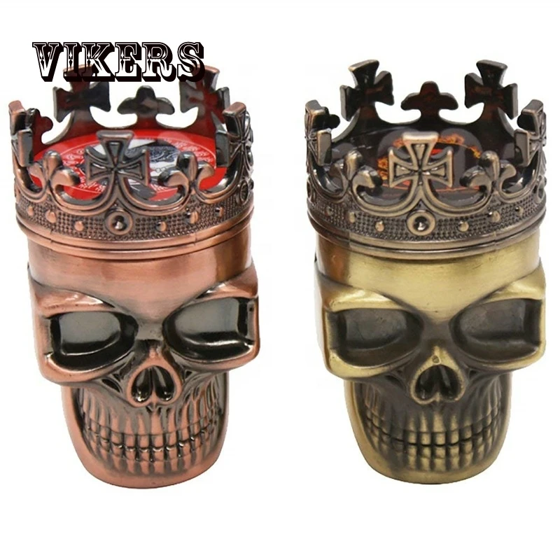 

2022 Unique Design Zinc Alloy Small Fancy VIKERS Dry Herb Grinder S Smoking Accessories, 2 colors