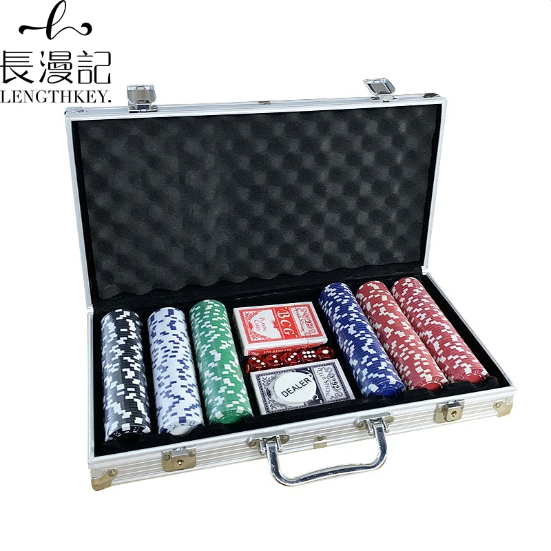 

2022 Professional Poker 300 chips 11.5G aluminum box chips set aluminum carrying case tool case