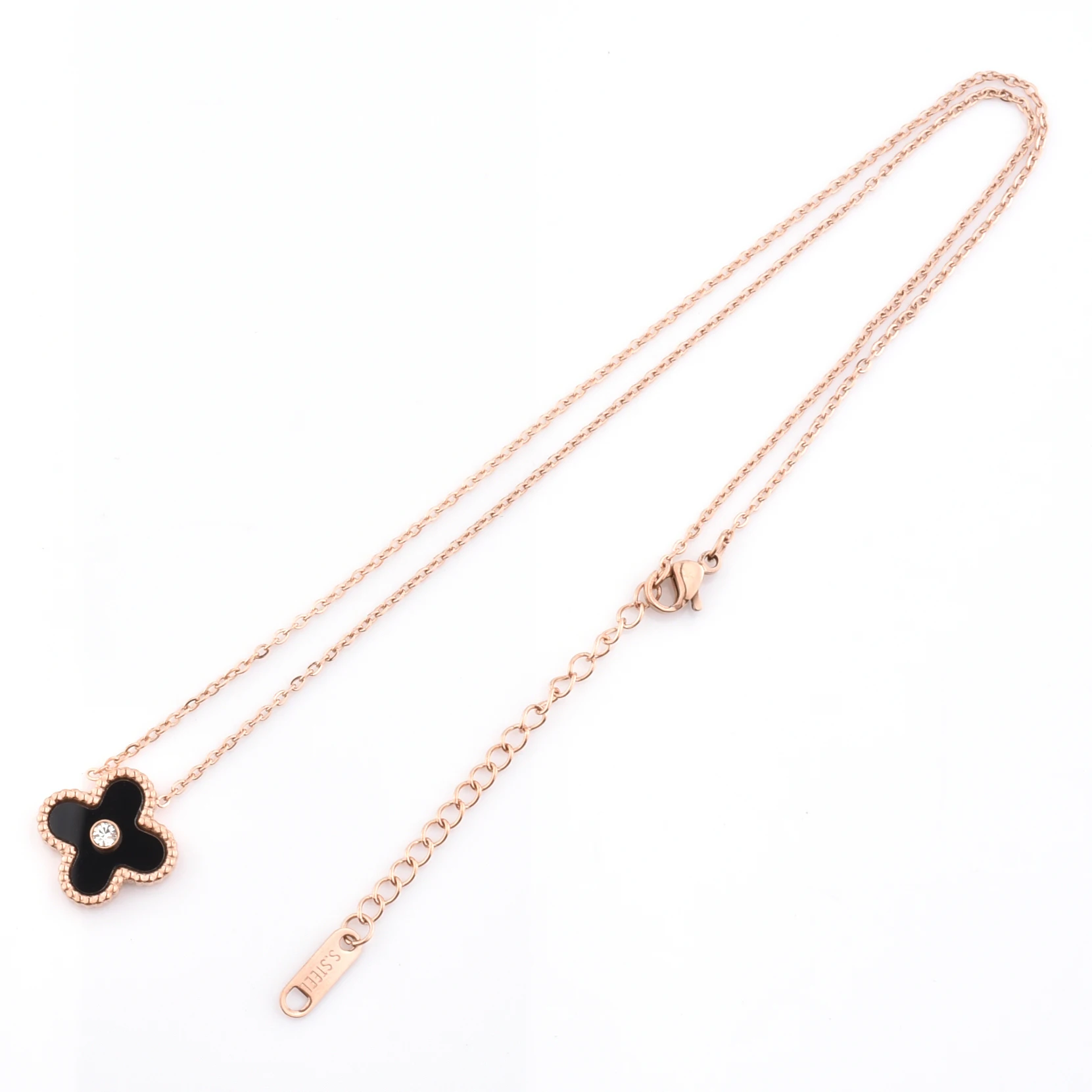 Wedding Jewelry Pendant Shell Clover Necklace With Lobster Clasp For Women