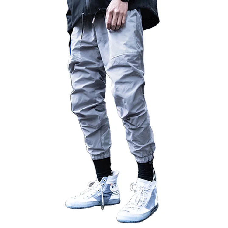 

Killwinner casual fashion trousers sweatpants with drawstring patchwork design sports track custom jogger pants for men, Black