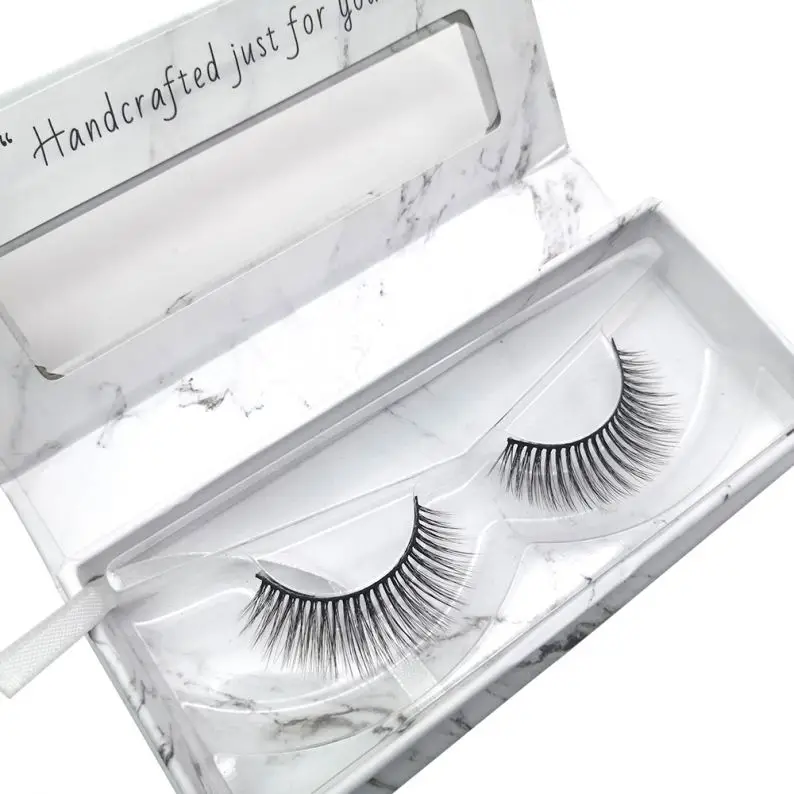 

Fashion Faux Mink Lashes Magnetic Eyelashes Clear Band Faux Mink Eyelashes Clear Band, Natural black