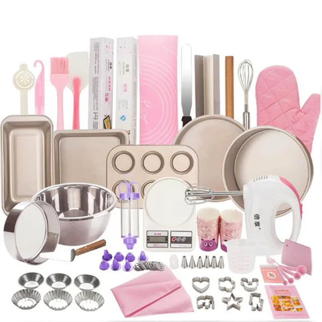 

2020 Complete Cake Baking Set Bakery Tools for Beginner Adults Baking sheets bakeware sets baking tools set