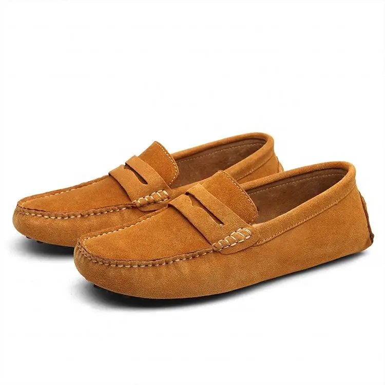 

Men Casual Shoes Classic Original Suede Leather Penny Loafers Slip On Flats Male Moccasins Casual Shoes