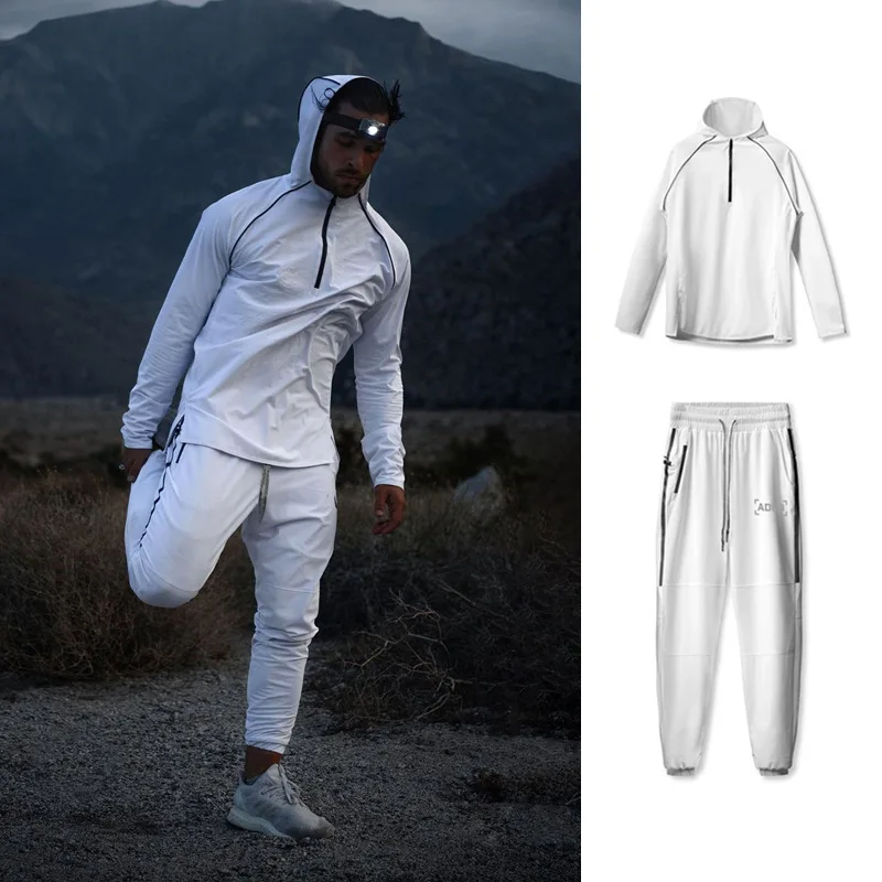 

two piece matching tracksuits biker with sport tracksuit set gym track suits for men custom joging slim fit tracksuit