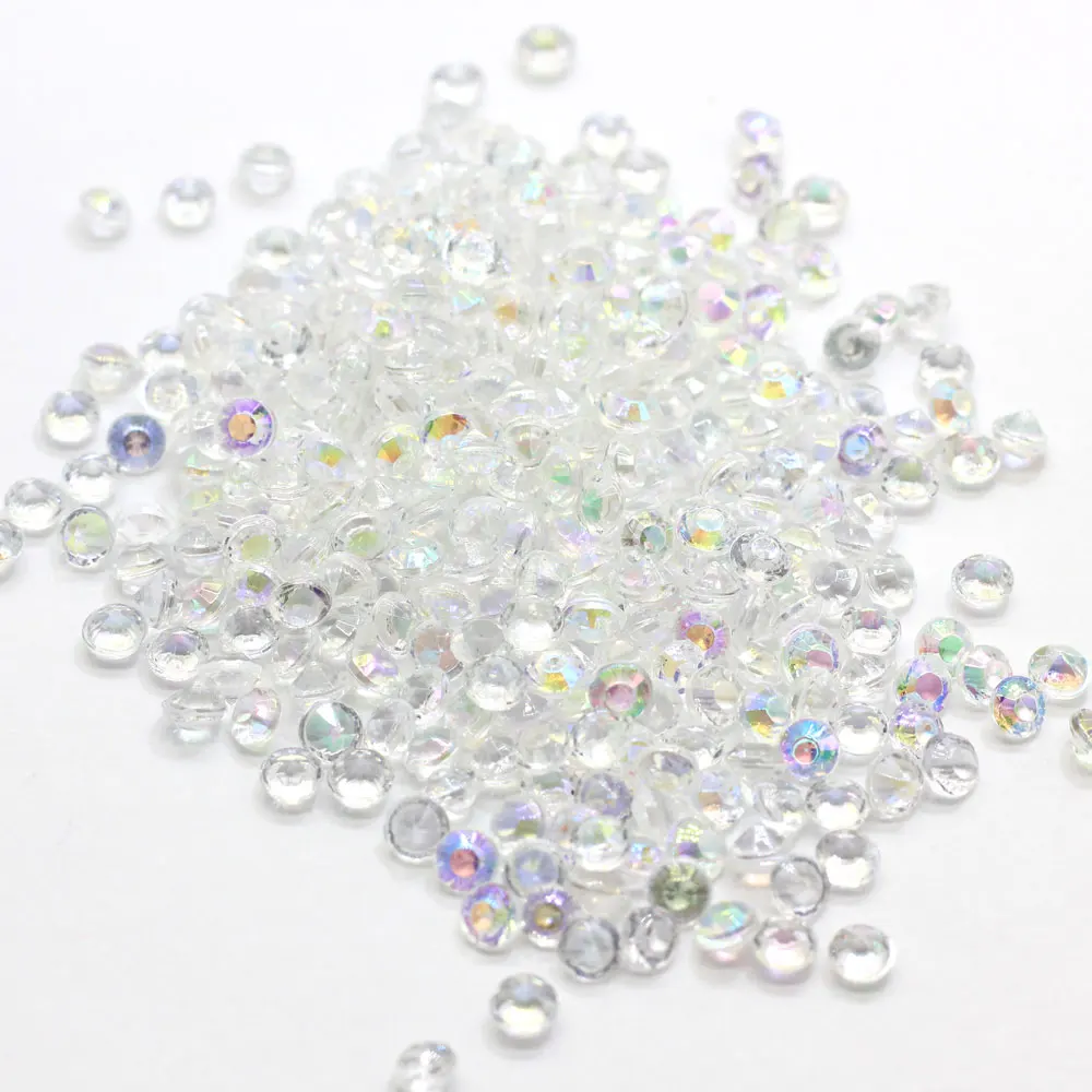 

4MM Acrylic AB Clear Diamond Wedding Decoration Confetti Table Scatter Beads