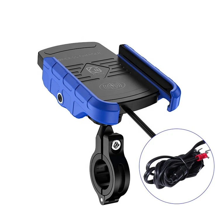 

Trending Products Motorcycle atv Phone Holder 12V24V 15W Qi Wireless Charging Mobile Holder Charger For Bike