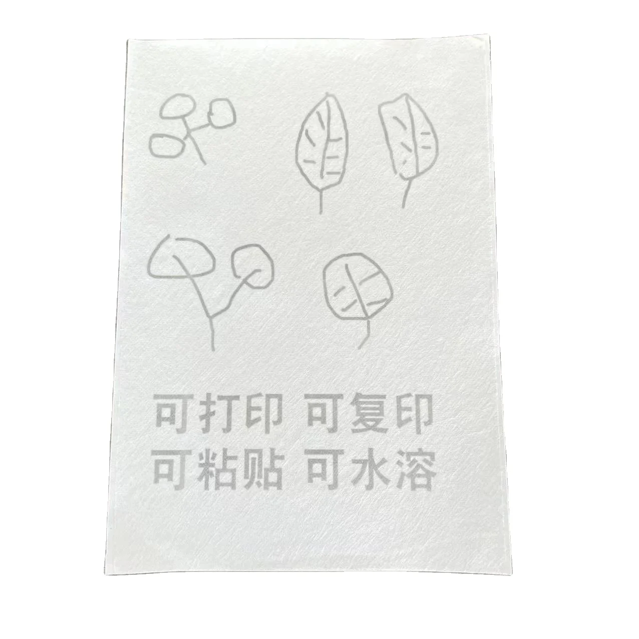 

New Arrival 100% dissolve PVA non-woven fabric with PVA glue used as water soluble embroidery backing stabilizer