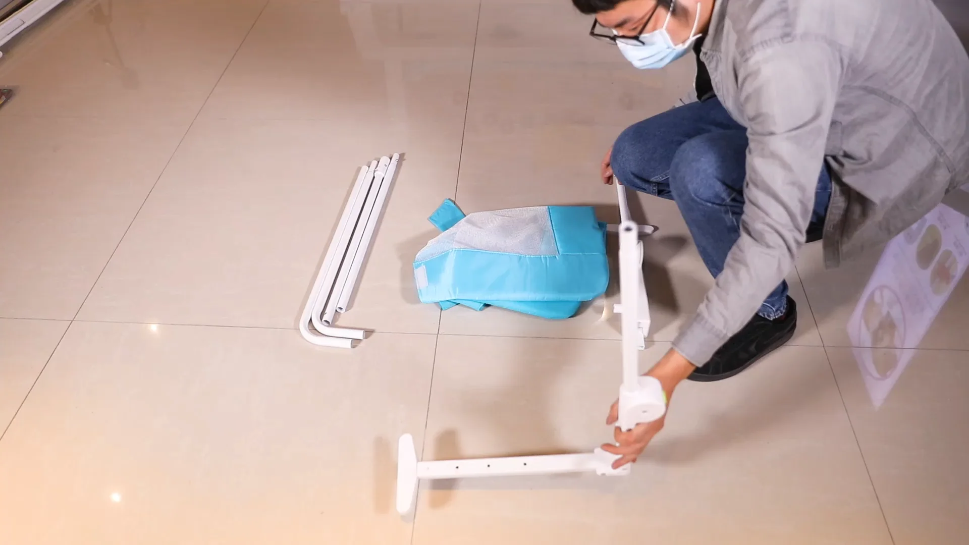 Ayarlanabilir Çocuğun Plastik Güvenlik Bebek Yatağı