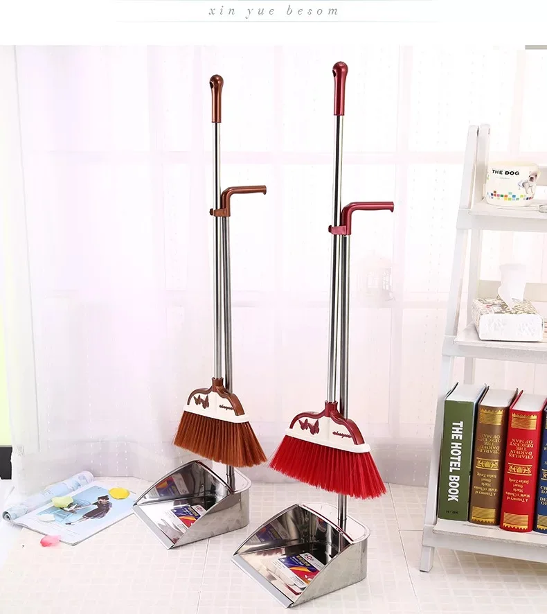 

Hot Sale Indoor Dust Free Cheap Household Broom And Dustpan Set