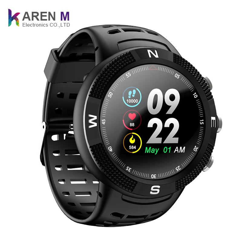 

DT NO.1 Smartwatch F18 Outdoor Sports Men Fitness Watch Tracker IP68 Waterproof Heart Rate Monitor GPS Smart Watch Bracelet
