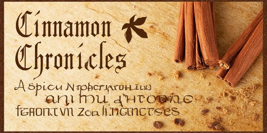Cinnamon sticks arranged with other superfoods