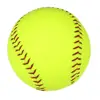Factory Popular High Quality Custom Logo Official White And Yellow Baseball Training Softball Outdoor Sports Ball Equipment