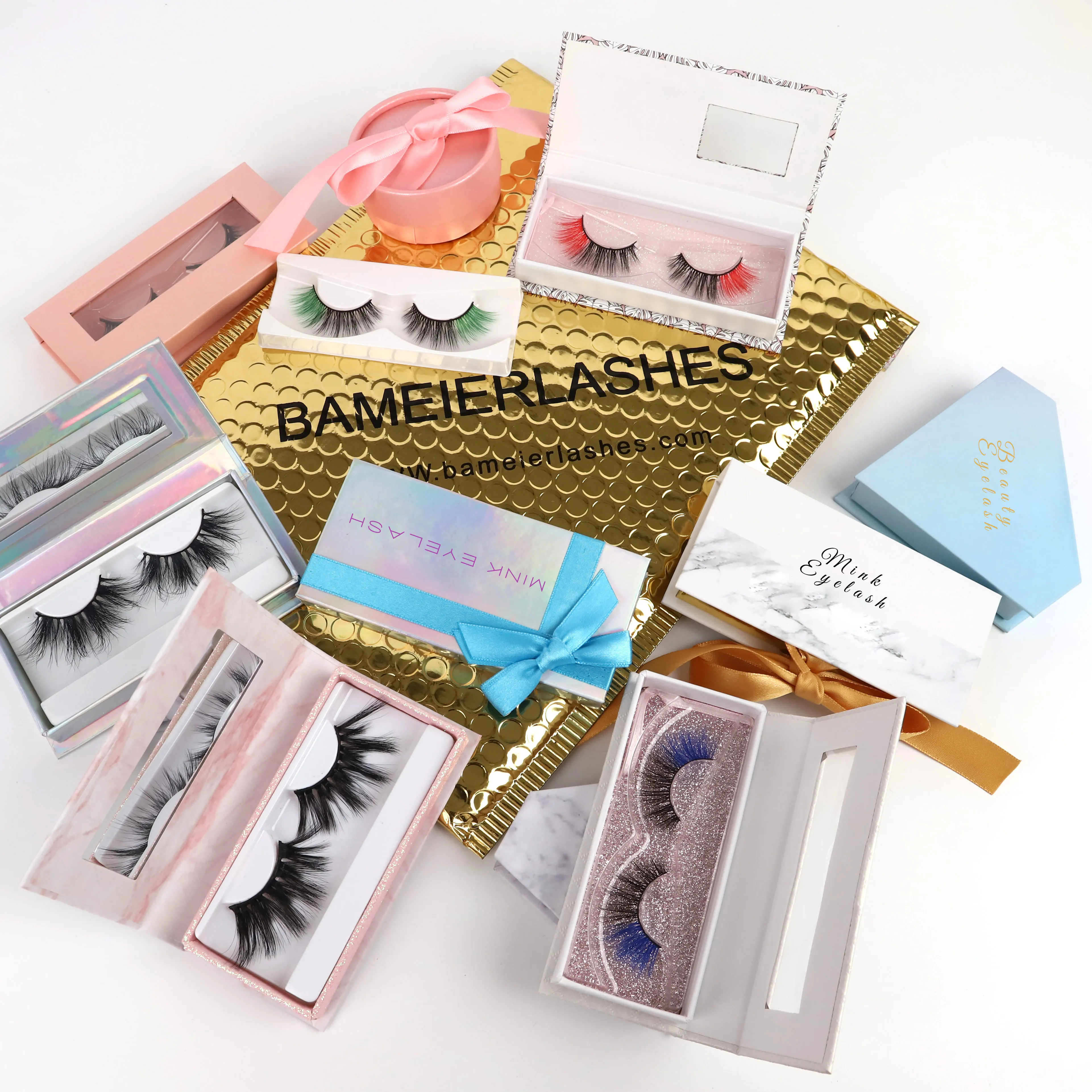 

best lashes vendor fluffy mink eyelash DL020 handmade mink eyelahsh