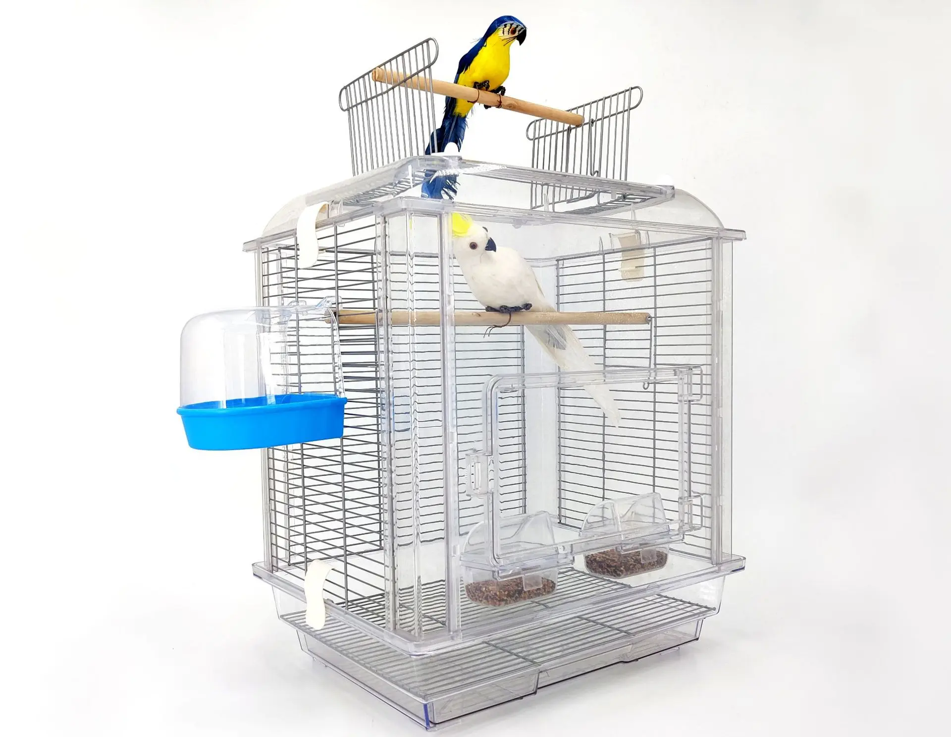 

Big Decorative Metal Transparent Acrylic Bird Parrot Cage