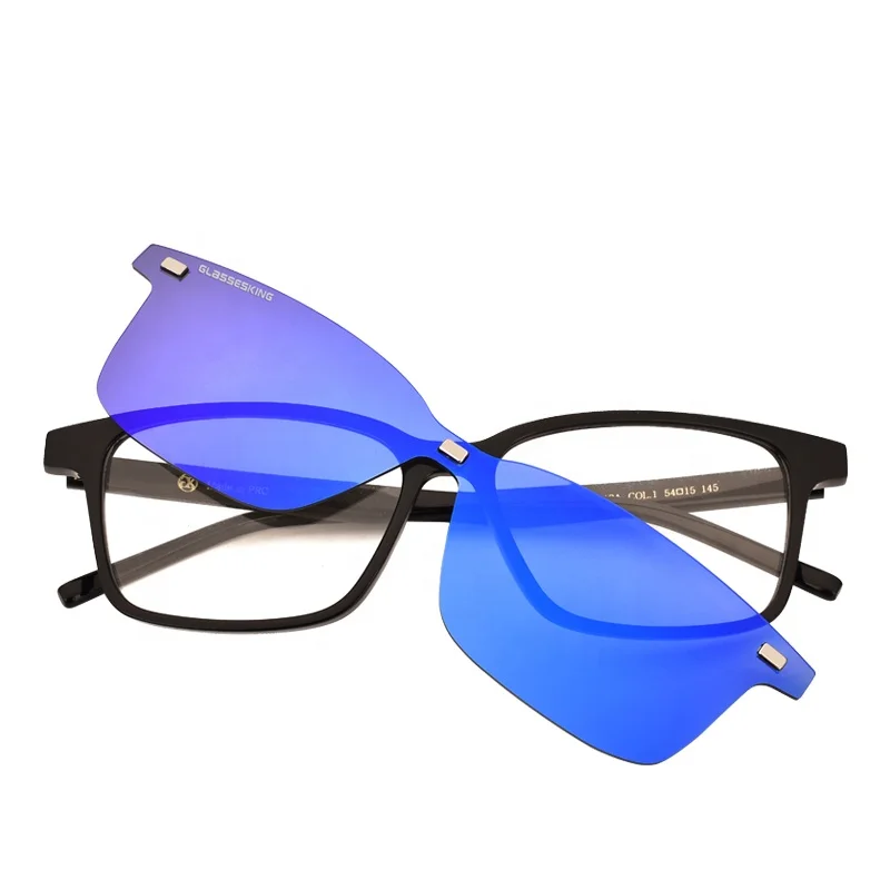 

2019 optical eyewear magnet clip on sunglasses magnetic ultem sun glasses