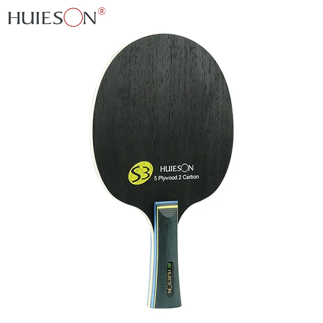 

HUIESON Custom Printing Logo 5 Wood and 2 Carbon Professional Ping Pong Bat Blade Table Tennis Racket