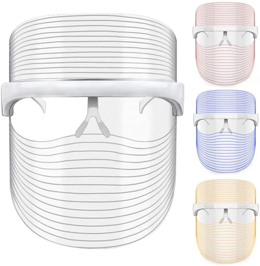 

Wireless Rechargeable LED mask 3-color Female Face Tightening Device