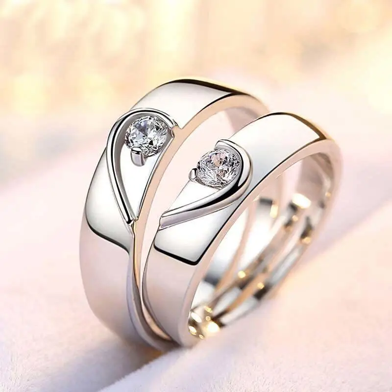 

Best selling Valentine's Day Gift Silver Plated lace adjustable size girl's ring wedding ring, Picture shows