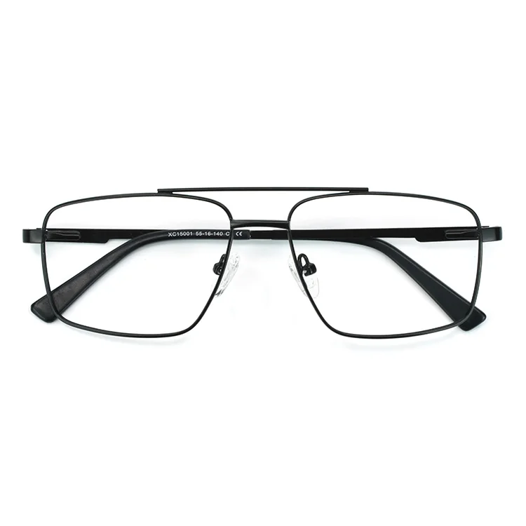 

Black Retro metal optical frames double bridge men eyeglasses, 5 colors
