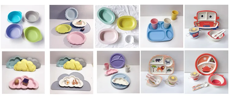 环保竹儿童餐具套装