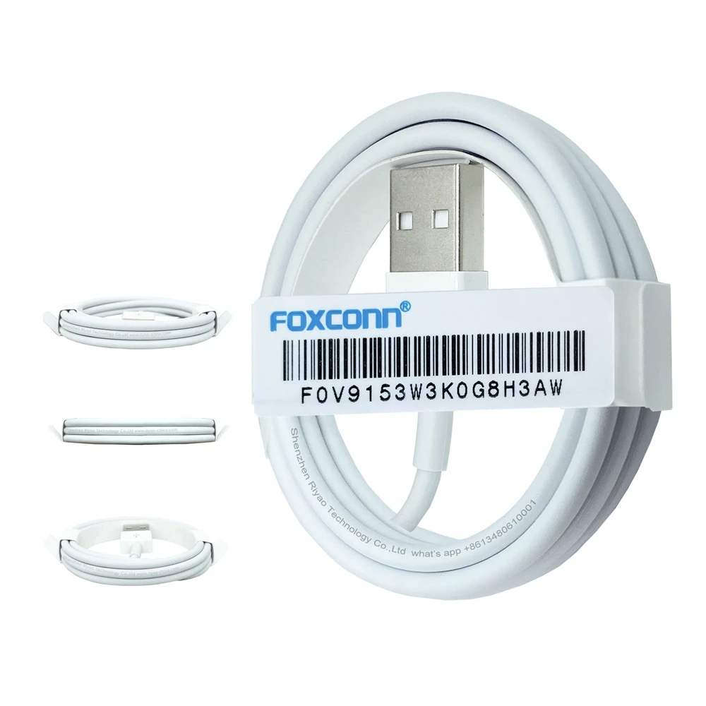 

Wholesale Foxconn Factory Type c head 13 max pro mini charging head} Original Charging Cable Cord IOS 13 14