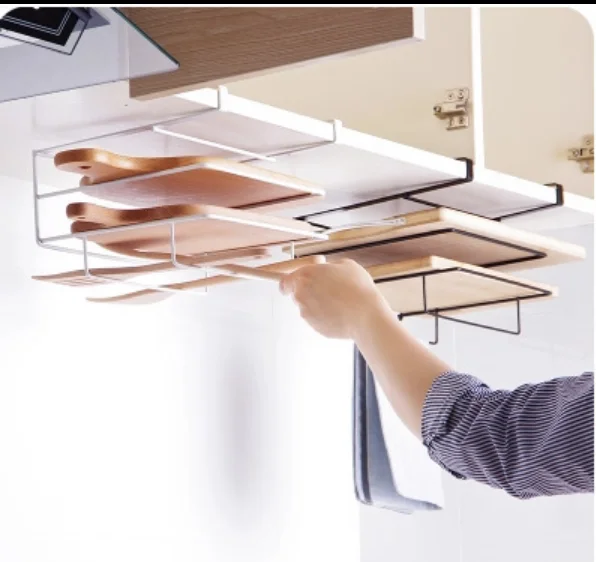 

Wholesale Simple Under Cabinet Organizer Shelf Wire Rack Hanging Storage Baskets For Kitchen Pantry, White,black
