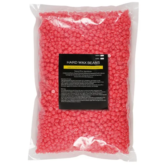 

1000g Universal Hard Wax Beans Hair Removal Depilatory No Strip Pellets - Excellent Grip On Strong & Stubborn Hairs, 10 colors