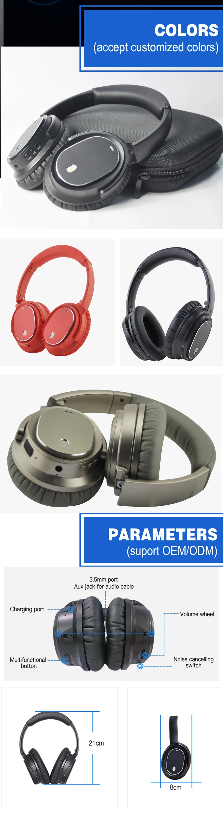 High Quality Noise Cancelling Headset Foldable Auriculares - ANKUX.COM