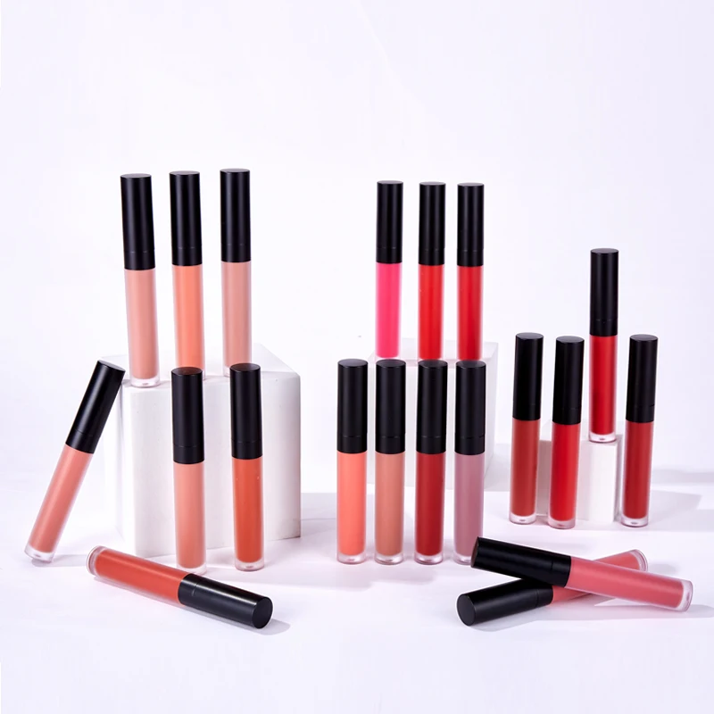 

24 Colors Cruelty Free Vegan Wholesale Lipsticks Logo Customize Brand Matte Private Label