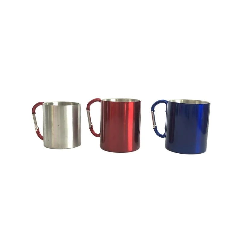 

High quality stainless steel drink cup insulated coffee camping mug, Stainless steel color