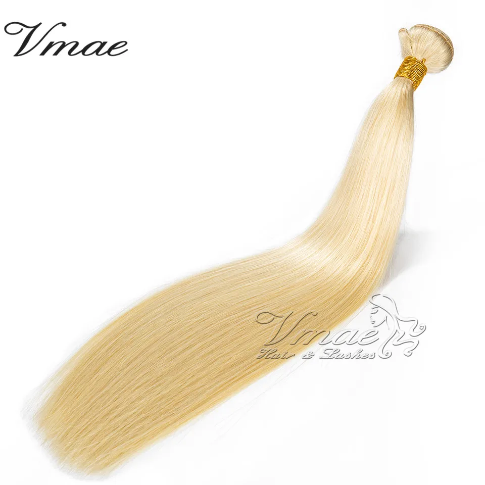 

VMAE Low MOQ 12A Russian Hair Virgin Hair Smooth Straight Double Drawn #613 Blonde Bundle Human Hair Extensions