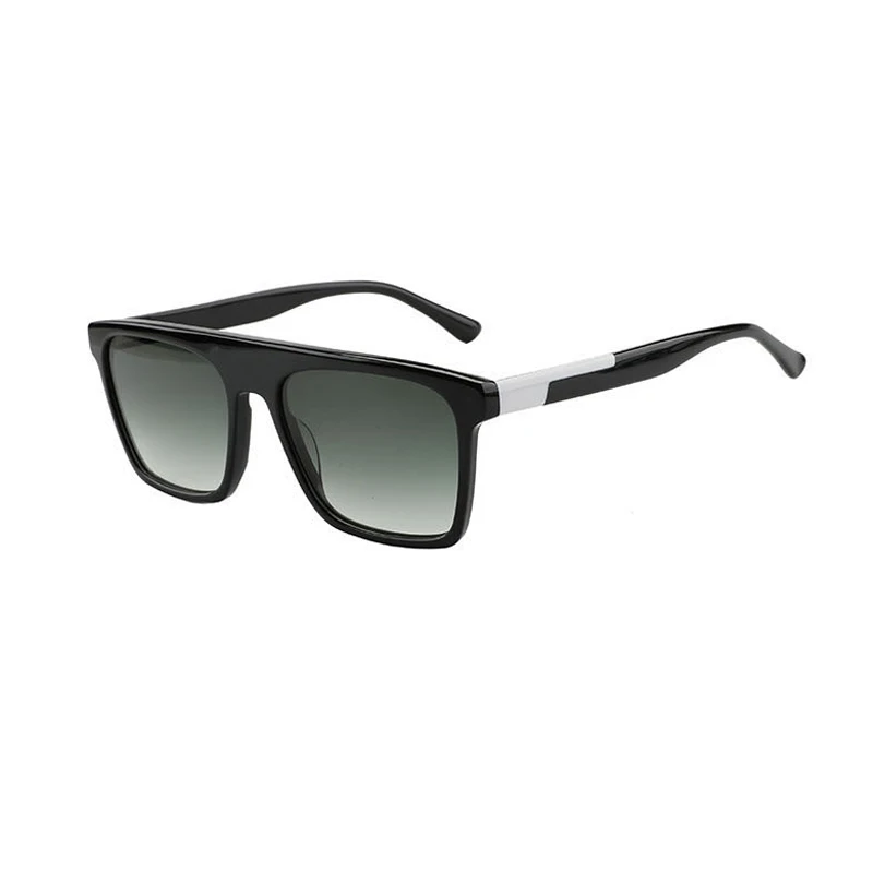 

Fashion High Quality UV400 Oversized Square Acetate Sunglasses For Men Male Newest 2021