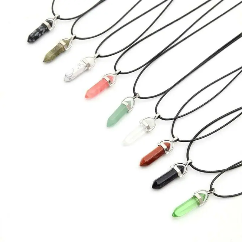 

Hot Sale Healing Crystal Pendant Natural Stone Necklace