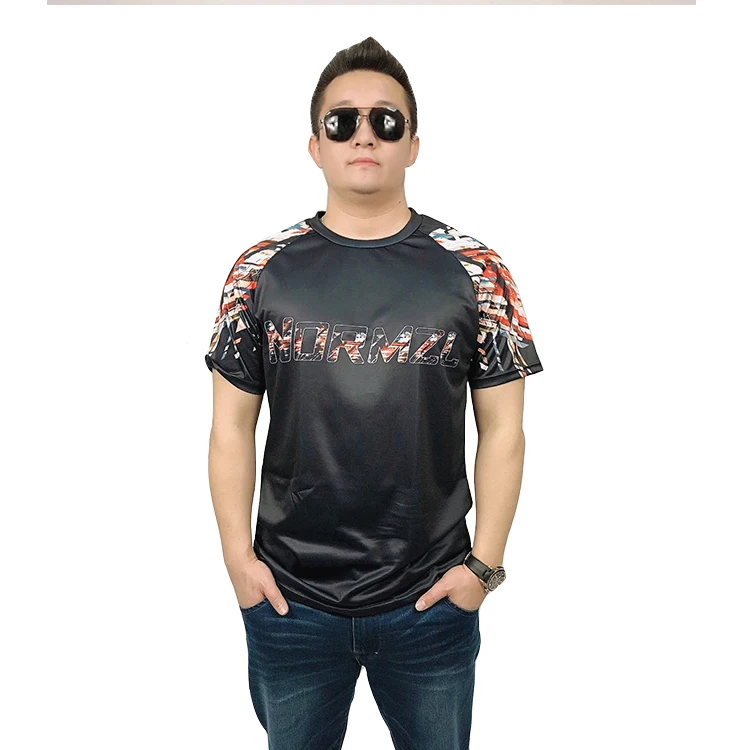 

loose fit graphic Wholesale organic clothing anti-shrink breathable mens gym fitness printed tshirt