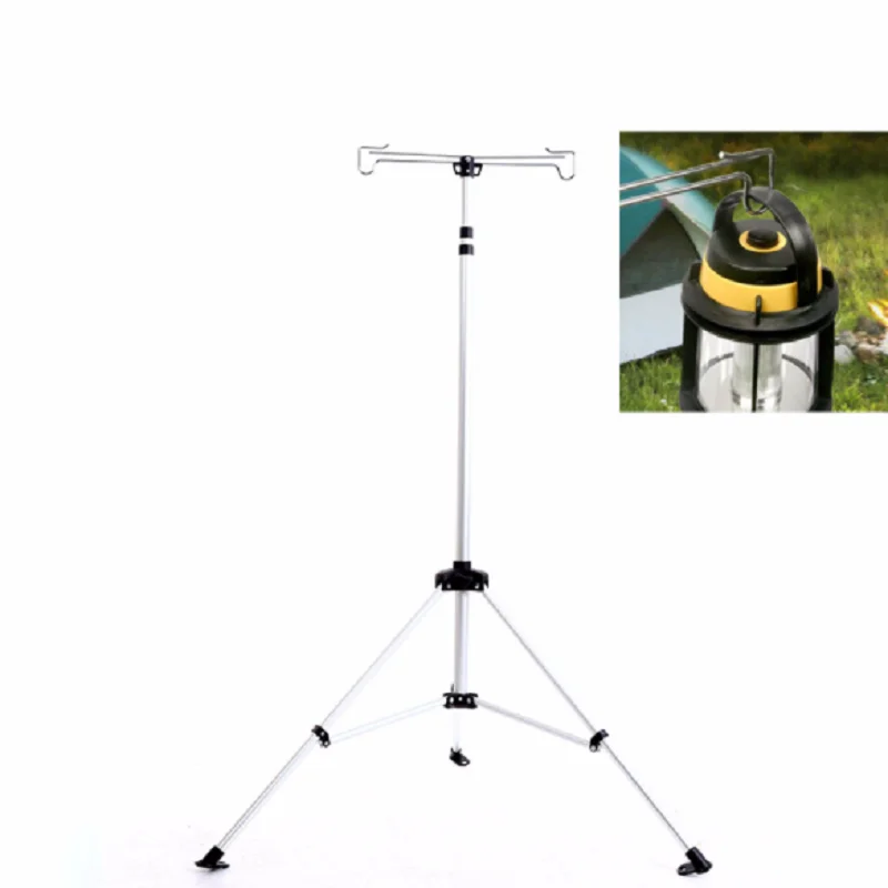 

Camping telescopic light frame portable multi-functional aluminum triangle light frame