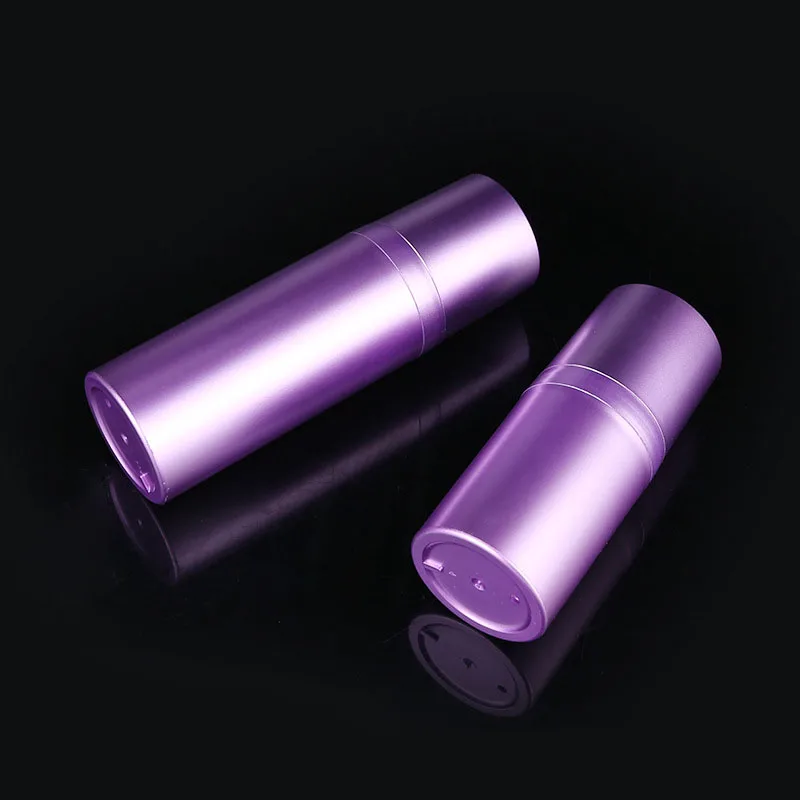 Purple Plastic PP Plating Cosmetic Airless Pump Bottles