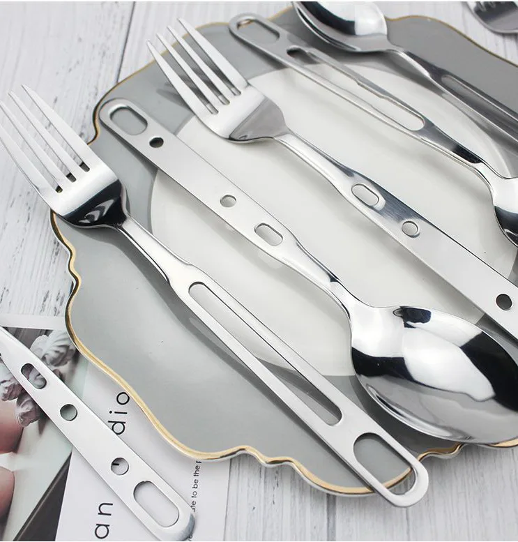 

Wholesale Mirror Polish Food Grade Stainless Steel Flatware 4 Pieces Set Include 2 Forks And 2 Spoons tableware