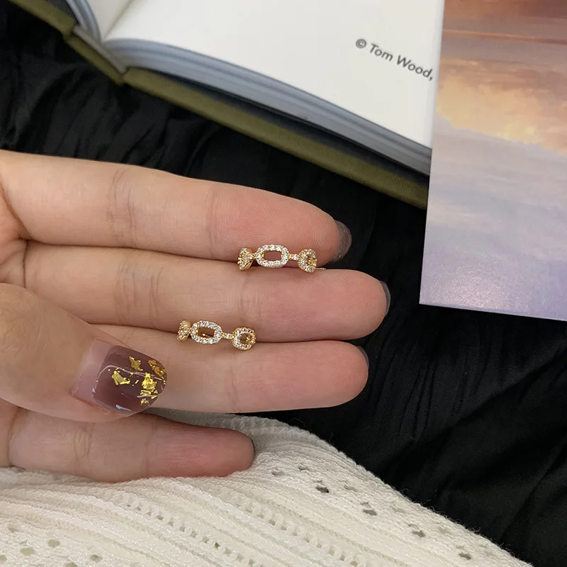 

2021 fashion jewelry trendy crystal ear clip cuff earing women