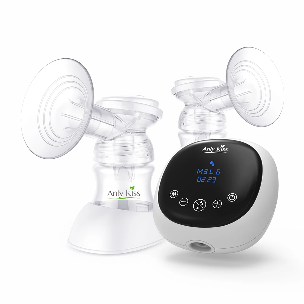 

2020 Anly Kiss Fashion Electric Food Grade Suction Milk Breast Pump with 2600 mAh Lithium Battery Feeding Supplies