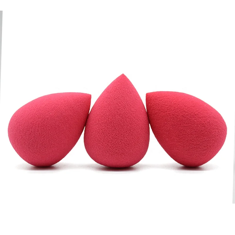 
Wholesale latex free sponge waterdrop Red foundation makeup puff cosmetic tools puff blender G9 packaging 
